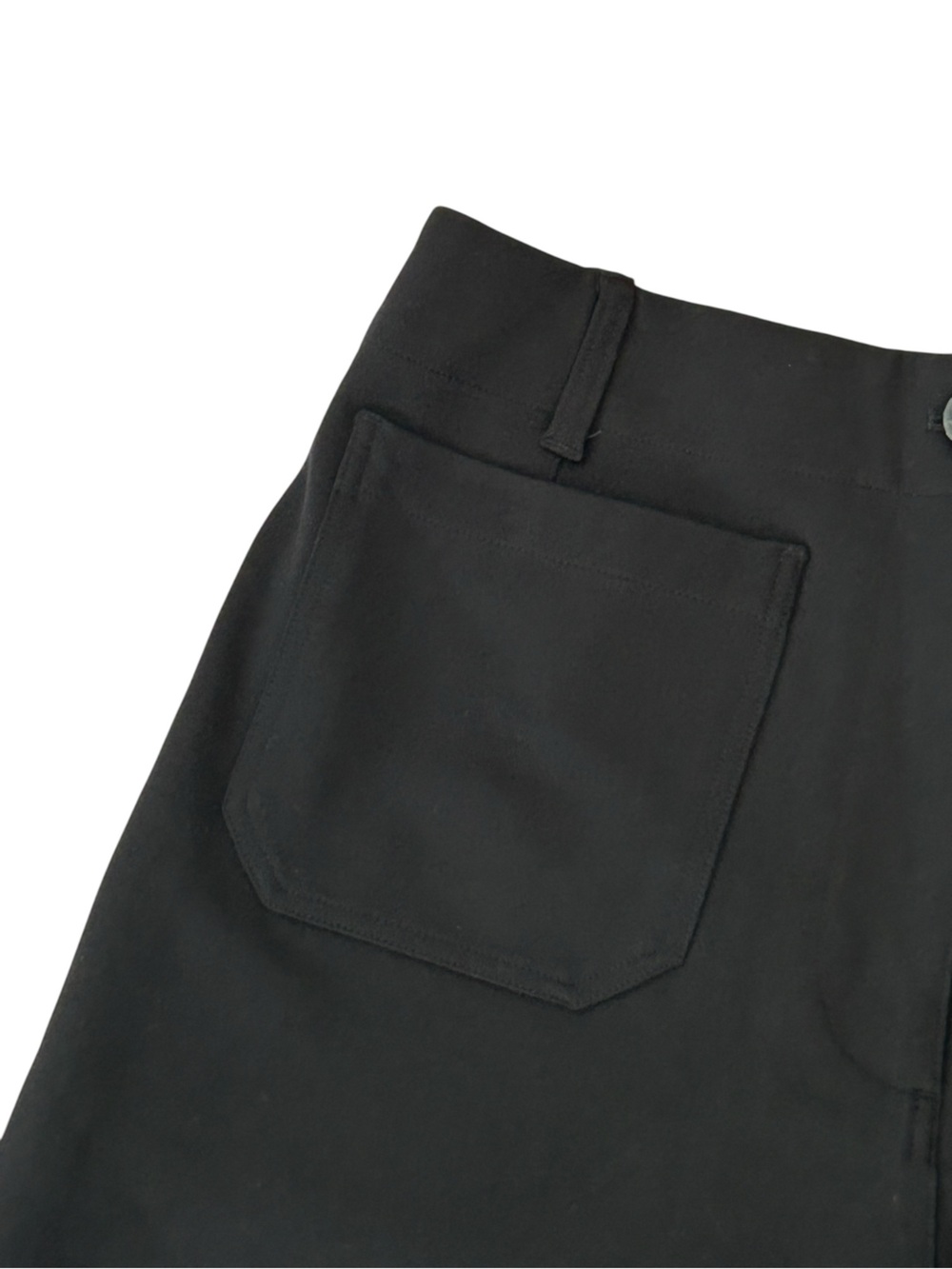 Quince Ultra-Stretch Ponte Cropped Wide Leg Pants Black 16 NWT - Picture 8 of 15